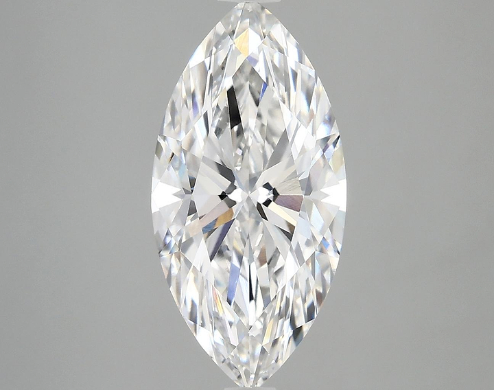 3.07 Carat Marquise Shaped Ideal Cut VVS2 IGI Certified Lab Grown Diamond