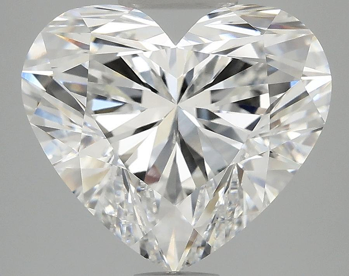 5.08 Carat Heart Shaped Ideal Cut VVS2 IGI Certified Lab Grown Diamond
