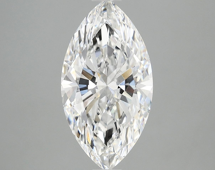 3.06 Carat Marquise Shaped Excellent Cut VVS2 IGI Certified Lab Grown Diamond