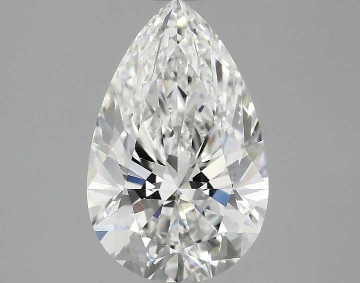 2.03 Carat Pear Shaped Ideal Cut VS1 IGI Certified Lab Grown Diamond