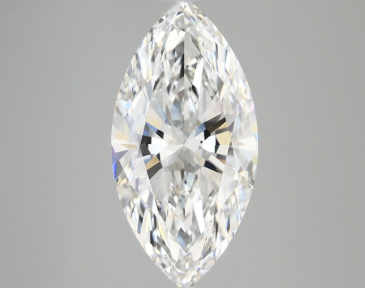 3.04 Carat Marquise Shaped Ideal Cut VVS2 IGI Certified Lab Grown Diamond