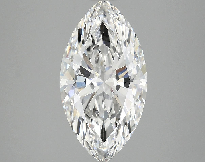 3.07 Carat Marquise Shaped Excellent Cut VVS2 IGI Certified Lab Grown Diamond