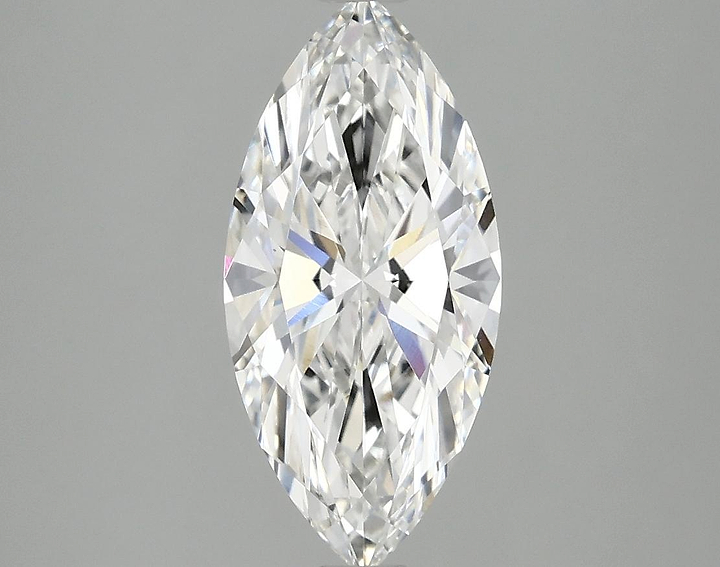 1.85 Carat Marquise Shaped Excellent Cut VVS2 IGI Certified Lab Grown Diamond