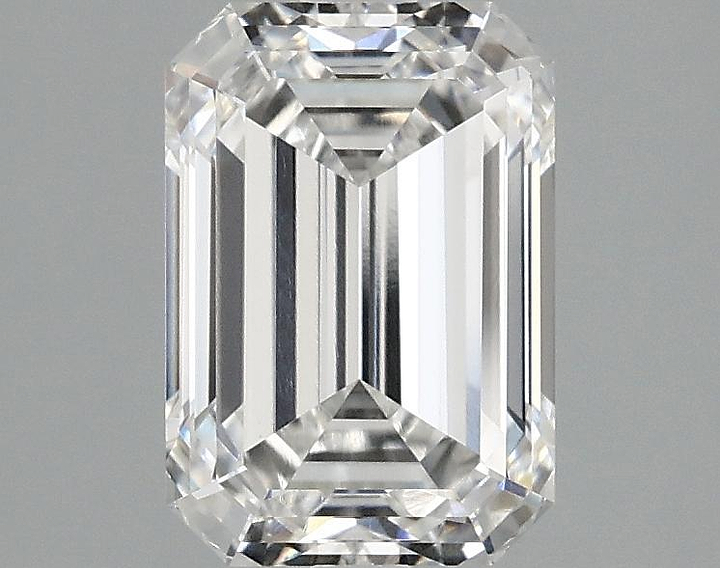 2.1 Carat Emerald Shaped Ideal Cut VVS2 IGI Certified Lab Grown Diamond