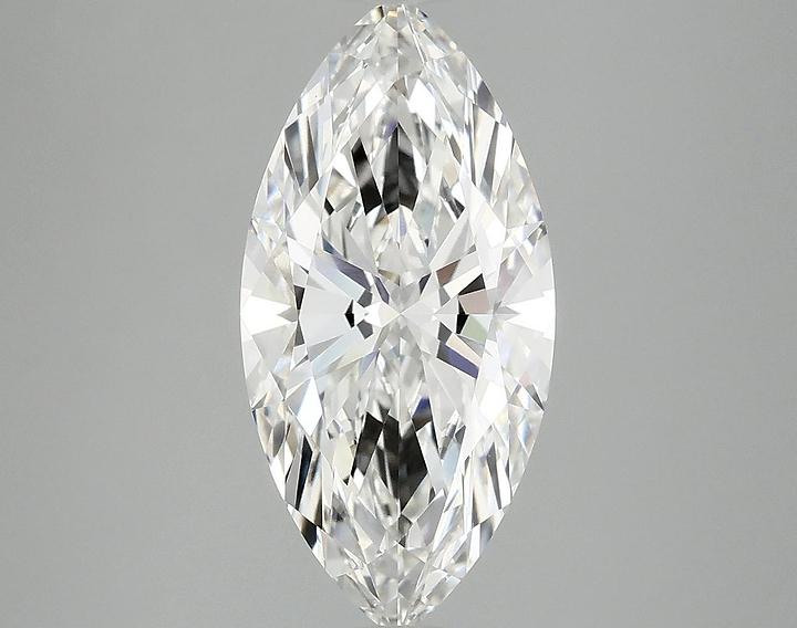 2.88 Carat Marquise Shaped Excellent Cut VVS2 IGI Certified Lab Grown Diamond