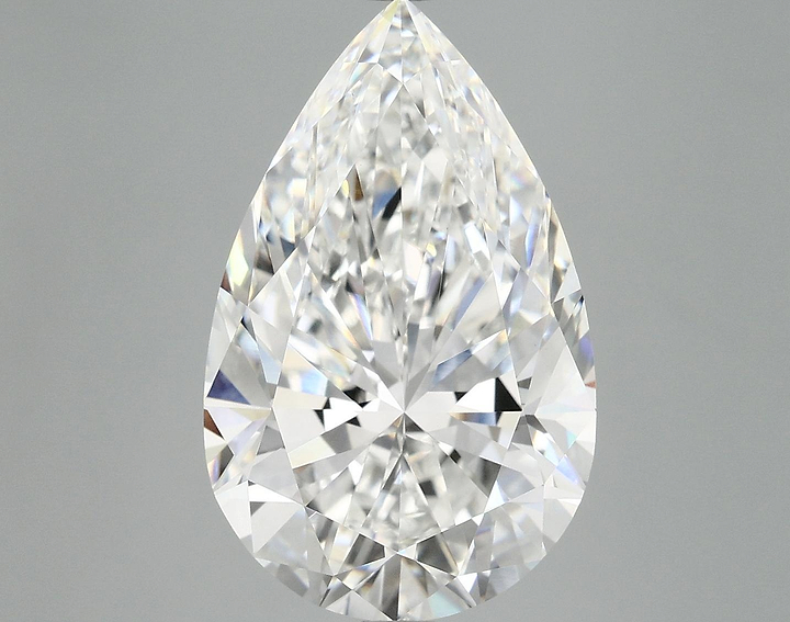 7.26 Carat Pear Shaped Ideal Cut VVS2 IGI Certified Lab Grown Diamond