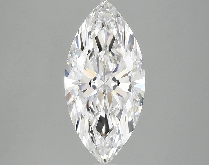 2.06 Carat Marquise Shaped Excellent Cut VVS2 IGI Certified Lab Grown Diamond
