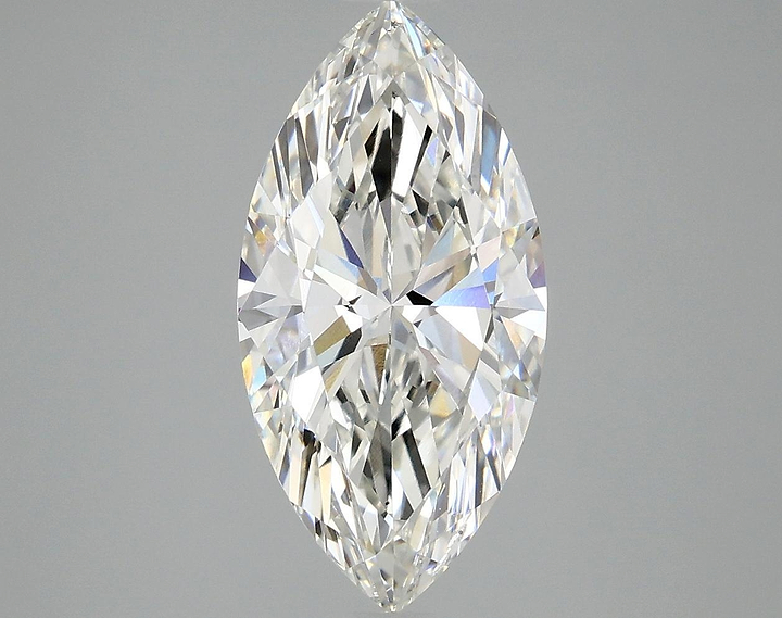 2.96 Carat Marquise Shaped Ideal Cut SI1 IGI Certified Lab Grown Diamond