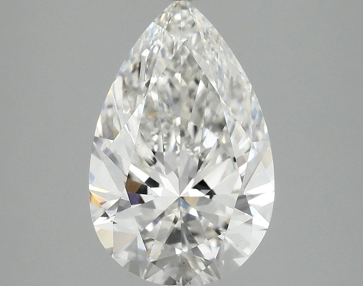 3.09 Carat Pear Shaped Ideal Cut VS2 IGI Certified Lab Grown Diamond
