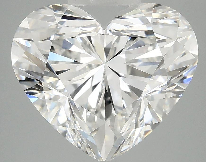 5.03 Carat Heart Shaped Ideal Cut VVS2 IGI Certified Lab Grown Diamond