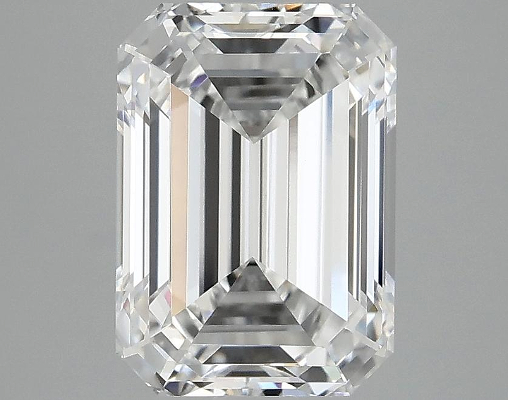 2.99 Carat Emerald Shaped Ideal Cut VVS2 IGI Certified Lab Grown Diamond