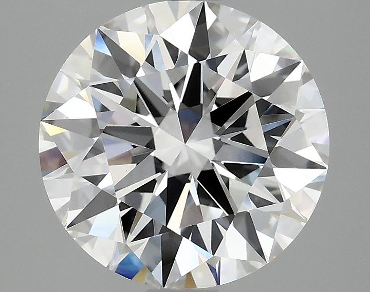3.08 Carat Round Shaped Ideal Cut VVS2 IGI Certified Lab Grown Diamond