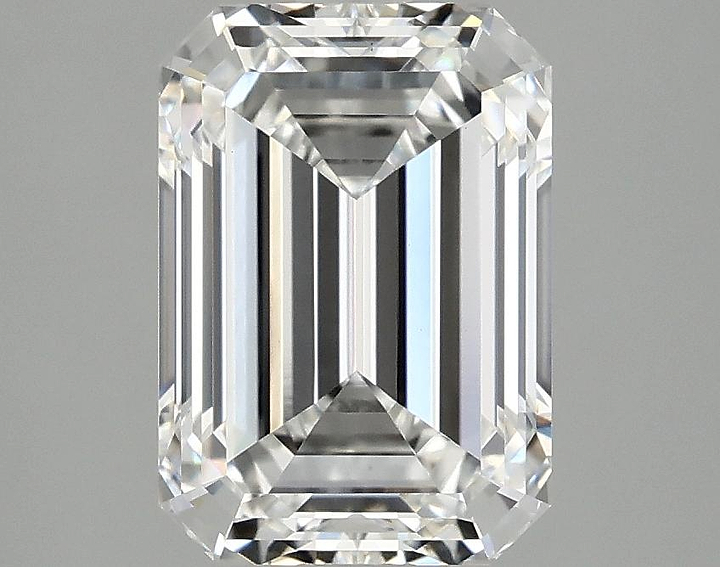 3.09 Carat Emerald Shaped Ideal Cut VVS2 IGI Certified Lab Grown Diamond