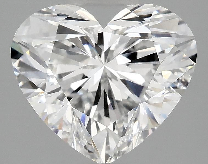 3.02 Carat Heart Shaped Ideal Cut VVS2 IGI Certified Lab Grown Diamond