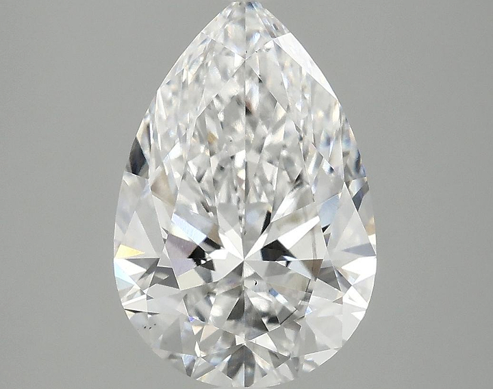 3.08 Carat Pear Shaped Excellent Cut VS2 IGI Certified Lab Grown Diamond