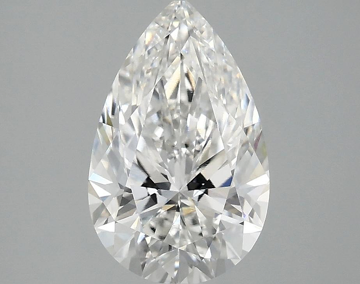 2.06 Carat Pear Shaped Ideal Cut VVS2 IGI Certified Lab Grown Diamond