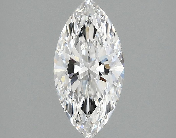 1.25 Carat Marquise Shaped Ideal Cut VVS2 IGI Certified Lab Grown Diamond