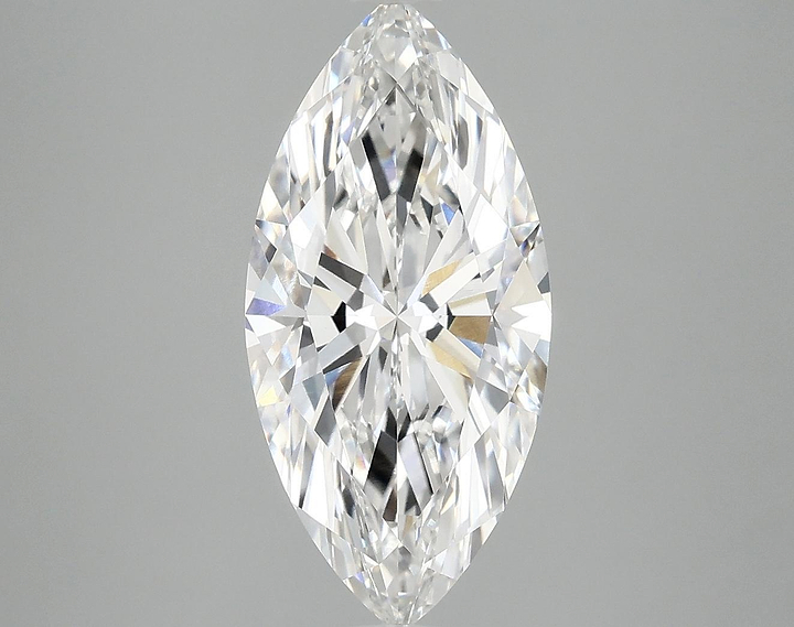 3.08 Carat Marquise Shaped Excellent Cut VVS2 IGI Certified Lab Grown Diamond