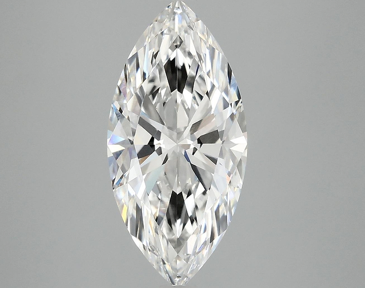 3.08 Carat Marquise Shaped Excellent Cut VVS2 IGI Certified Lab Grown Diamond