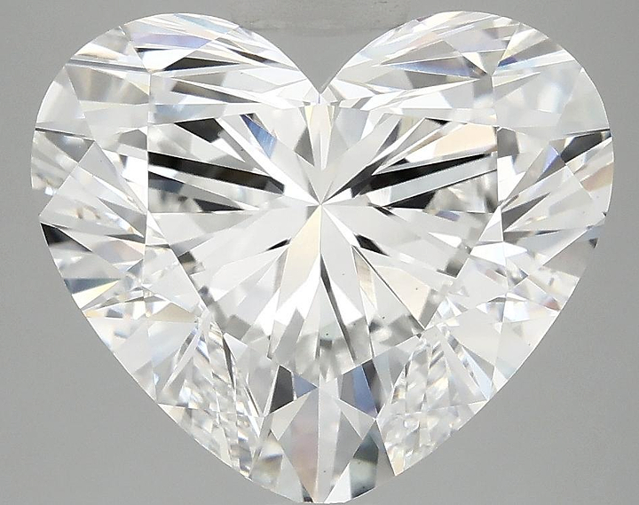 6.16 Carat Heart Shaped Excellent Cut VS1 IGI Certified Lab Grown Diamond