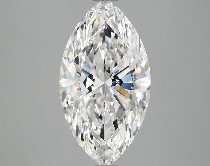 3.06 Carat Marquise Shaped Excellent Cut VVS2 IGI Certified Lab Grown Diamond