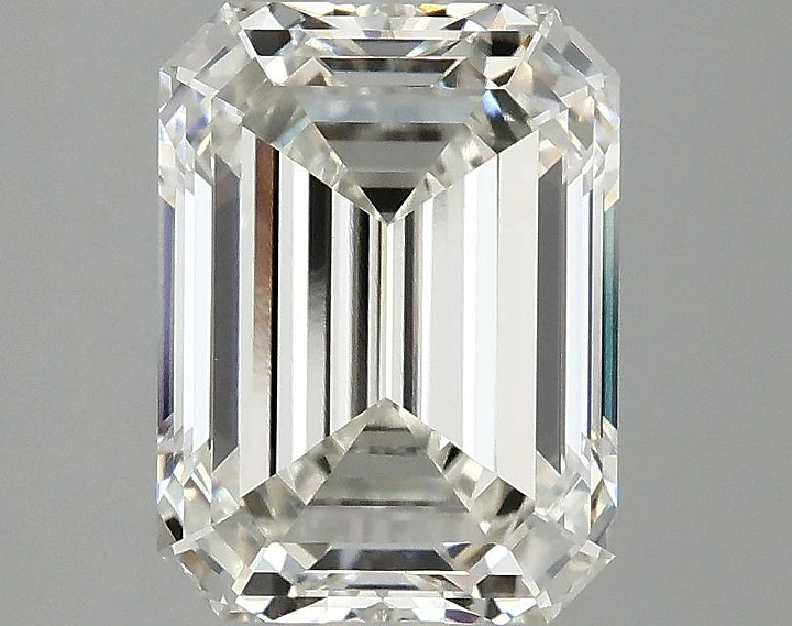 3.09 Carat Emerald Shaped Excellent Cut VVS2 IGI Certified Lab Grown Diamond