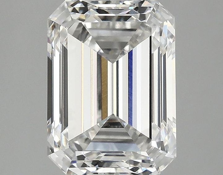 2.95 Carat Emerald Shaped Excellent Cut VVS2 IGI Certified Lab Grown Diamond