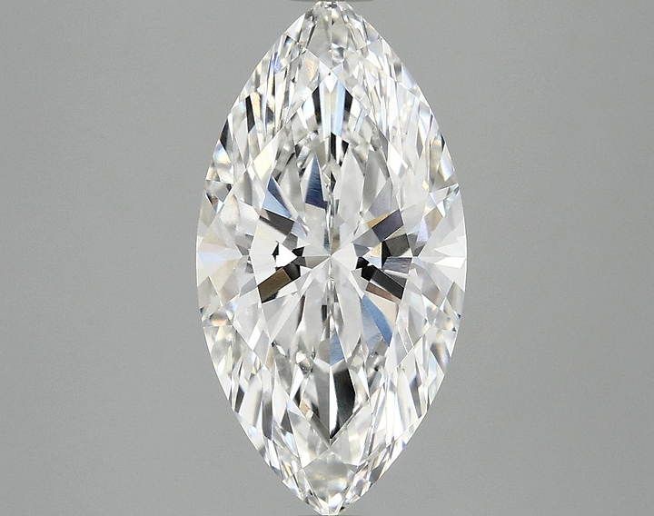 3.09 Carat Marquise Shaped Ideal Cut VVS2 IGI Certified Lab Grown Diamond