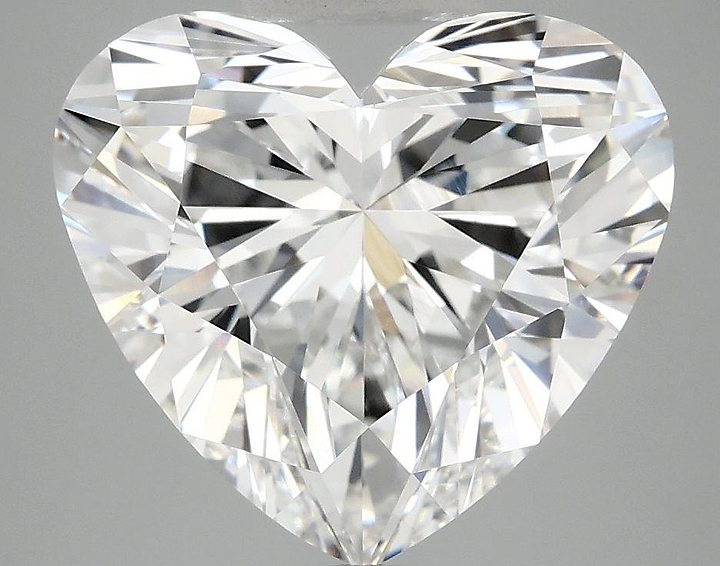 5.1 Carat Heart Shaped Ideal Cut VVS2 IGI Certified Lab Grown Diamond