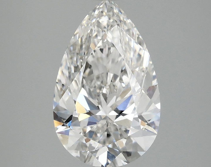 3.04 Carat Pear Shaped Ideal Cut VVS2 IGI Certified Lab Grown Diamond