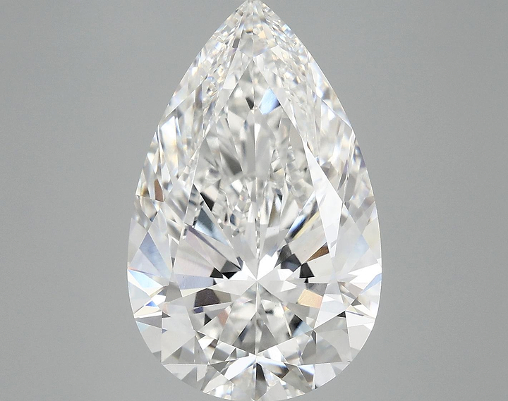 7.12 Carat Pear Shaped Ideal Cut VVS2 IGI Certified Lab Grown Diamond