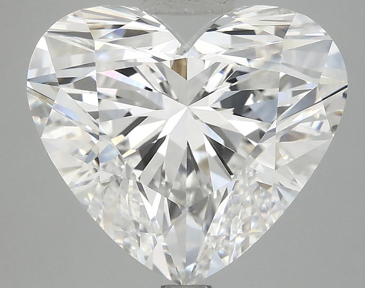 5.02 Carat Heart Shaped Ideal Cut VVS2 IGI Certified Lab Grown Diamond