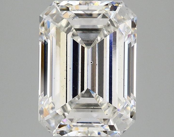 3.82 Carat Emerald Shaped Excellent Cut SI1 IGI Certified Lab Grown Diamond