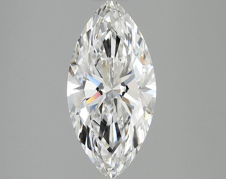 2.03 Carat Marquise Shaped Excellent Cut VVS2 IGI Certified Lab Grown Diamond
