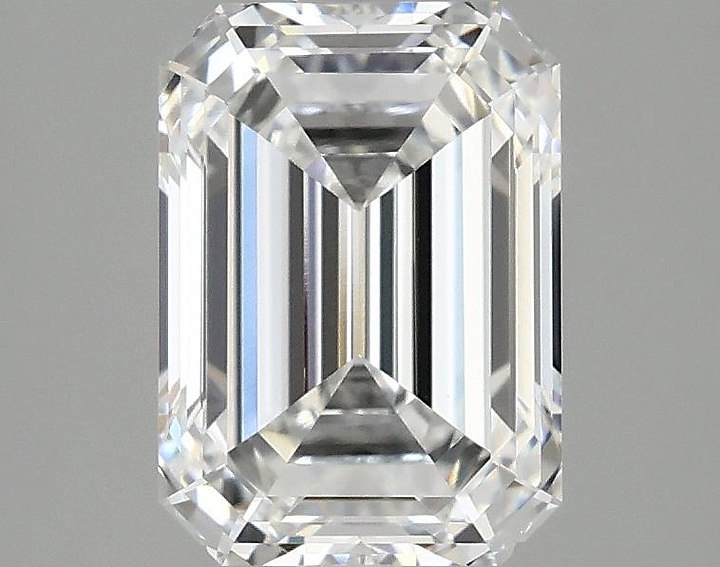 2.1 Carat Emerald Shaped Ideal Cut VVS2 IGI Certified Lab Grown Diamond