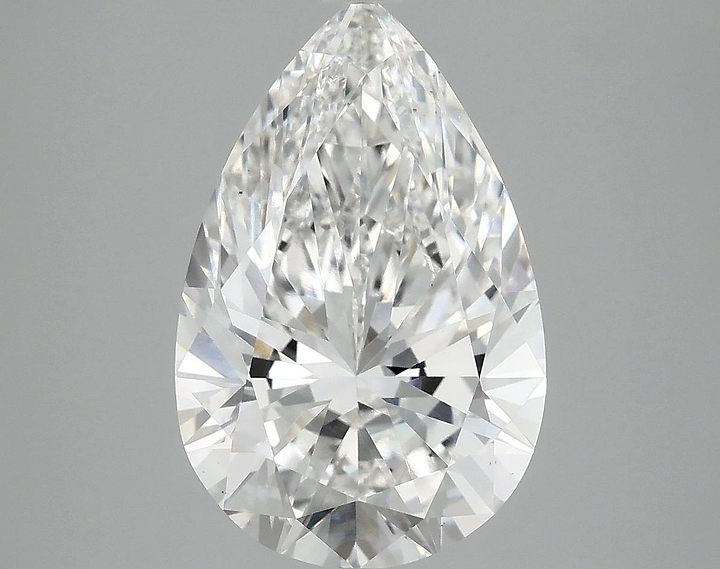 4.05 Carat Pear Shaped Ideal Cut VS2 IGI Certified Lab Grown Diamond