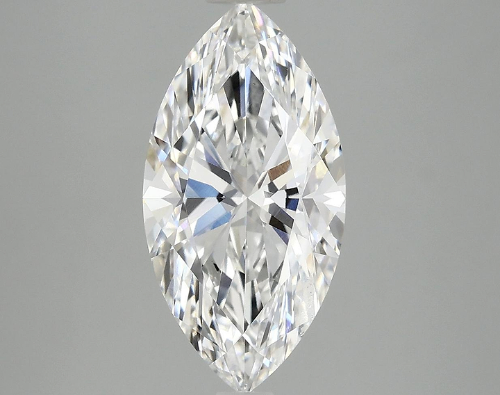 3.07 Carat Marquise Shaped Ideal Cut VVS2 IGI Certified Lab Grown Diamond