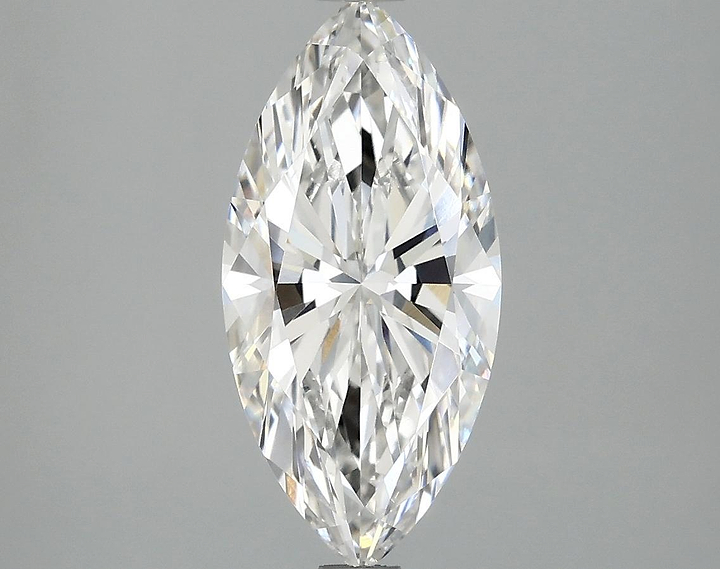 2.07 Carat Marquise Shaped Excellent Cut VVS2 IGI Certified Lab Grown Diamond