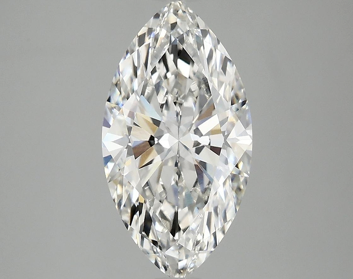 2.45 Carat Marquise Shaped Excellent Cut VVS2 IGI Certified Lab Grown Diamond