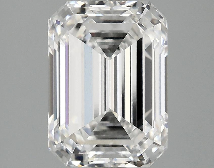 3.04 Carat Emerald Shaped Ideal Cut VVS2 IGI Certified Lab Grown Diamond