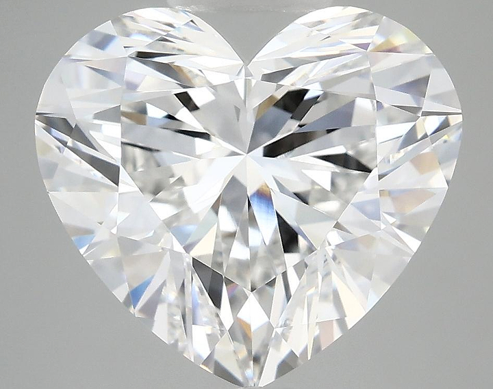 5.09 Carat Heart Shaped Ideal Cut VVS2 IGI Certified Lab Grown Diamond