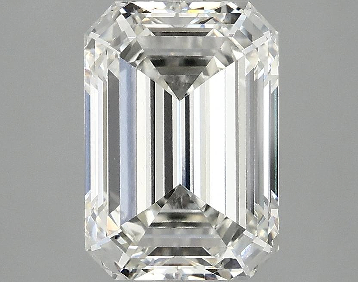 2.99 Carat Emerald Shaped Ideal Cut VVS2 IGI Certified Lab Grown Diamond