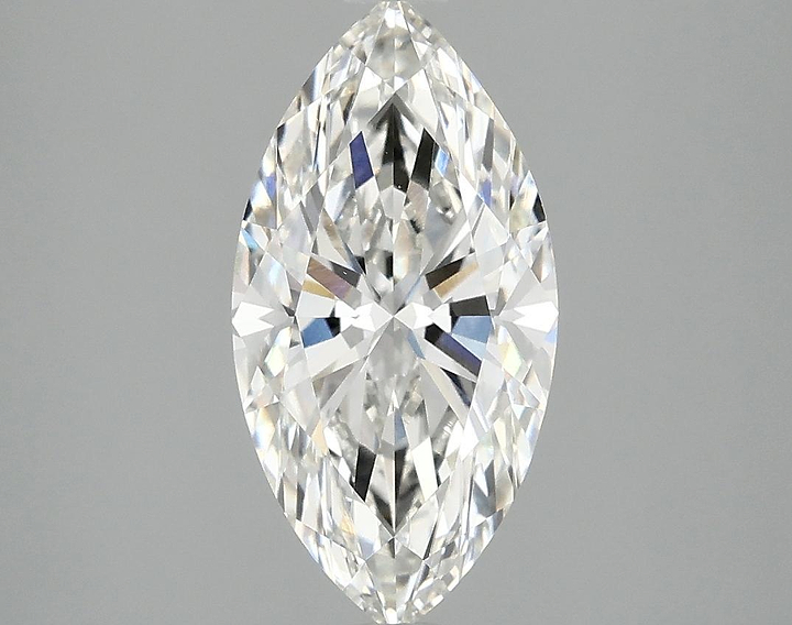 2.06 Carat Marquise Shaped Ideal Cut VVS2 IGI Certified Lab Grown Diamond