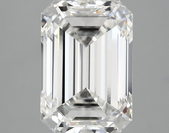 3.09 Carat Emerald Shaped Ideal Cut VVS2 IGI Certified Lab Grown Diamond