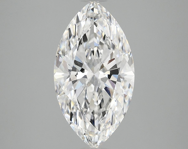 3.07 Carat Marquise Shaped Excellent Cut VVS2 IGI Certified Lab Grown Diamond