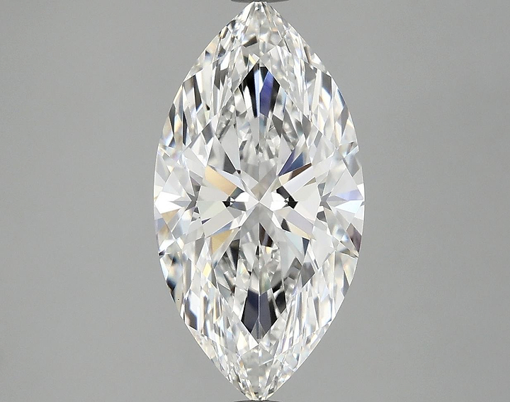 3.09 Carat Marquise Shaped Ideal Cut VVS2 IGI Certified Lab Grown Diamond