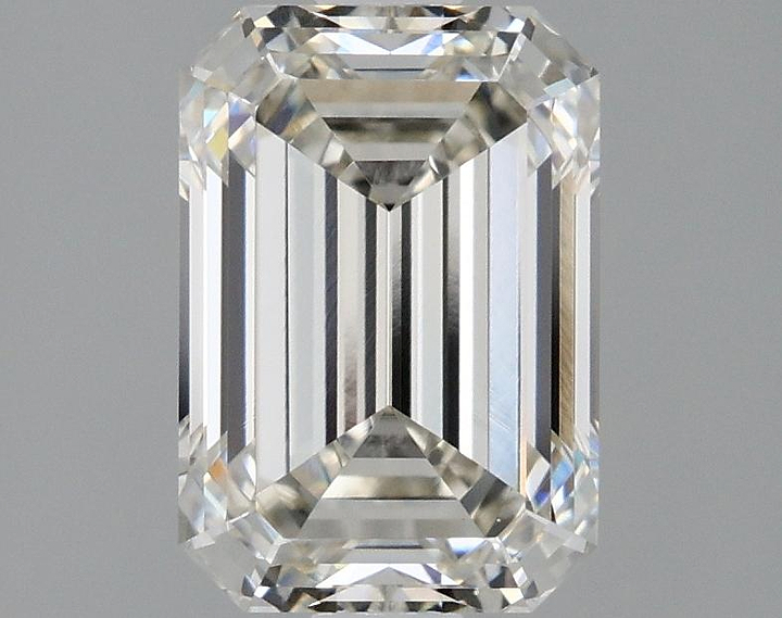 2.06 Carat Emerald Shaped Ideal Cut VVS2 IGI Certified Lab Grown Diamond