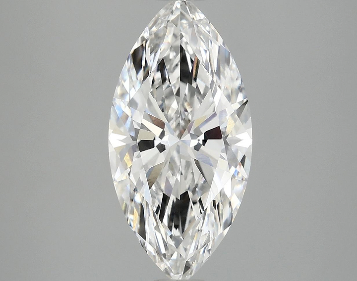 3.07 Carat Marquise Shaped Ideal Cut VVS2 IGI Certified Lab Grown Diamond
