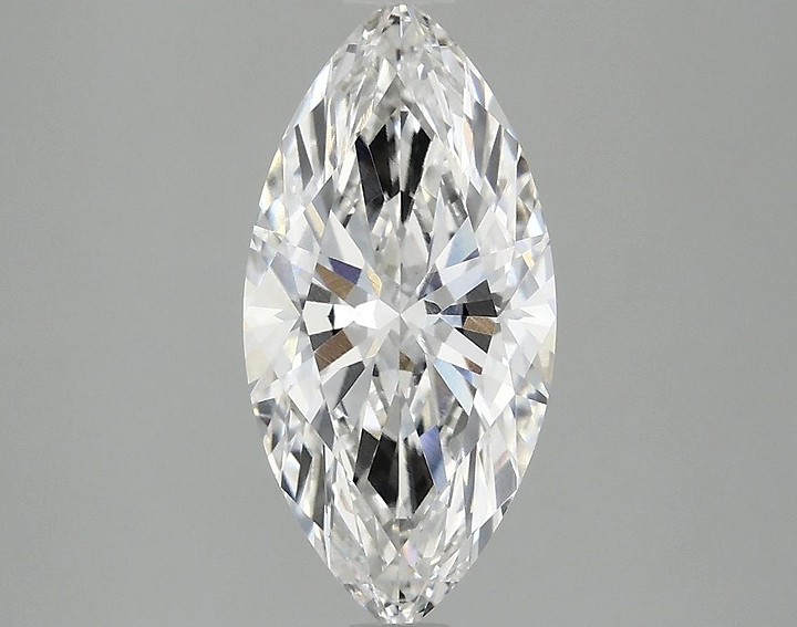 2.1 Carat Marquise Shaped Ideal Cut VVS2 IGI Certified Lab Grown Diamond
