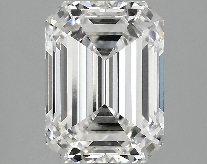 3.09 Carat Emerald Shaped Excellent Cut VS1 IGI Certified Lab Grown Diamond